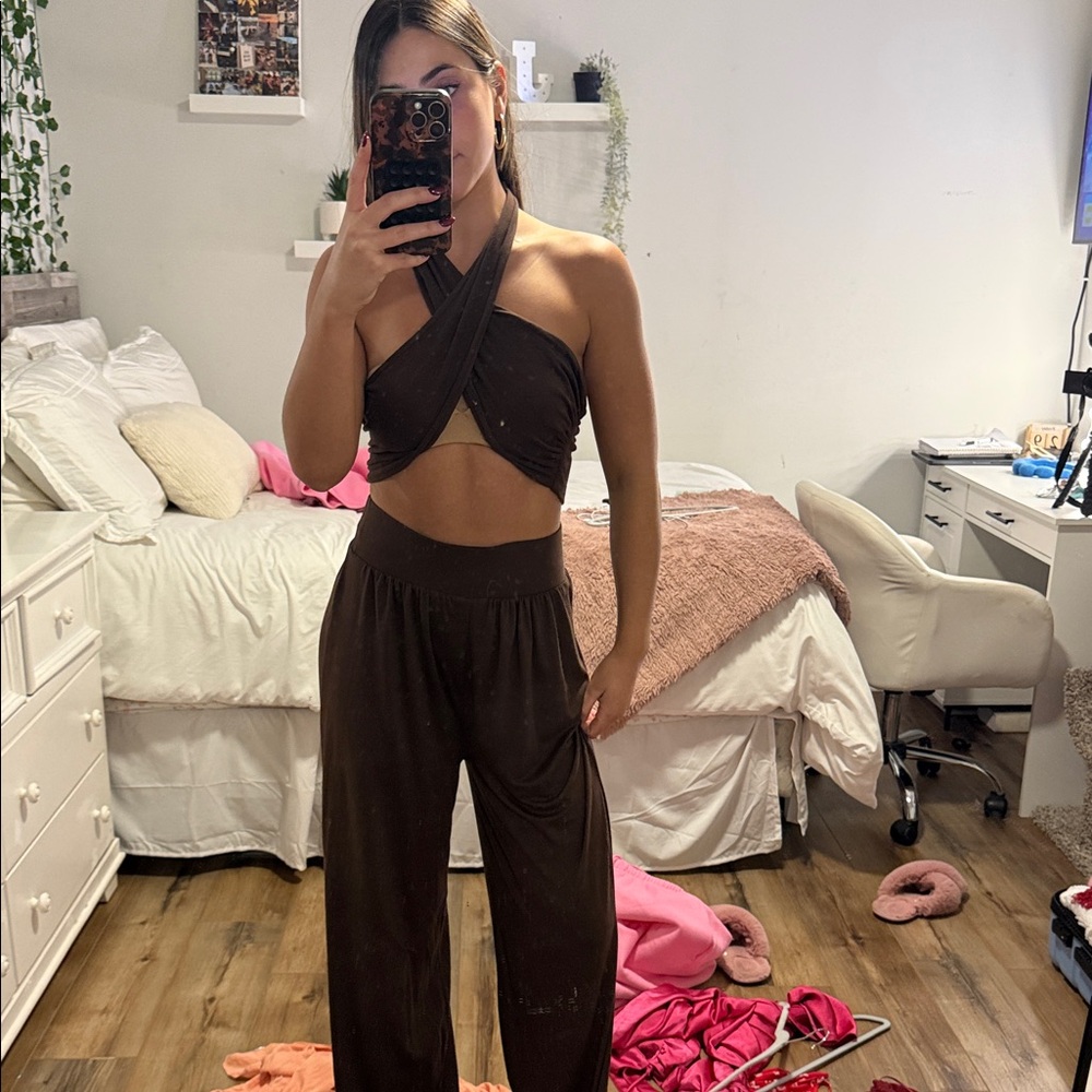 Elegant Brown Women's Jumpsuit